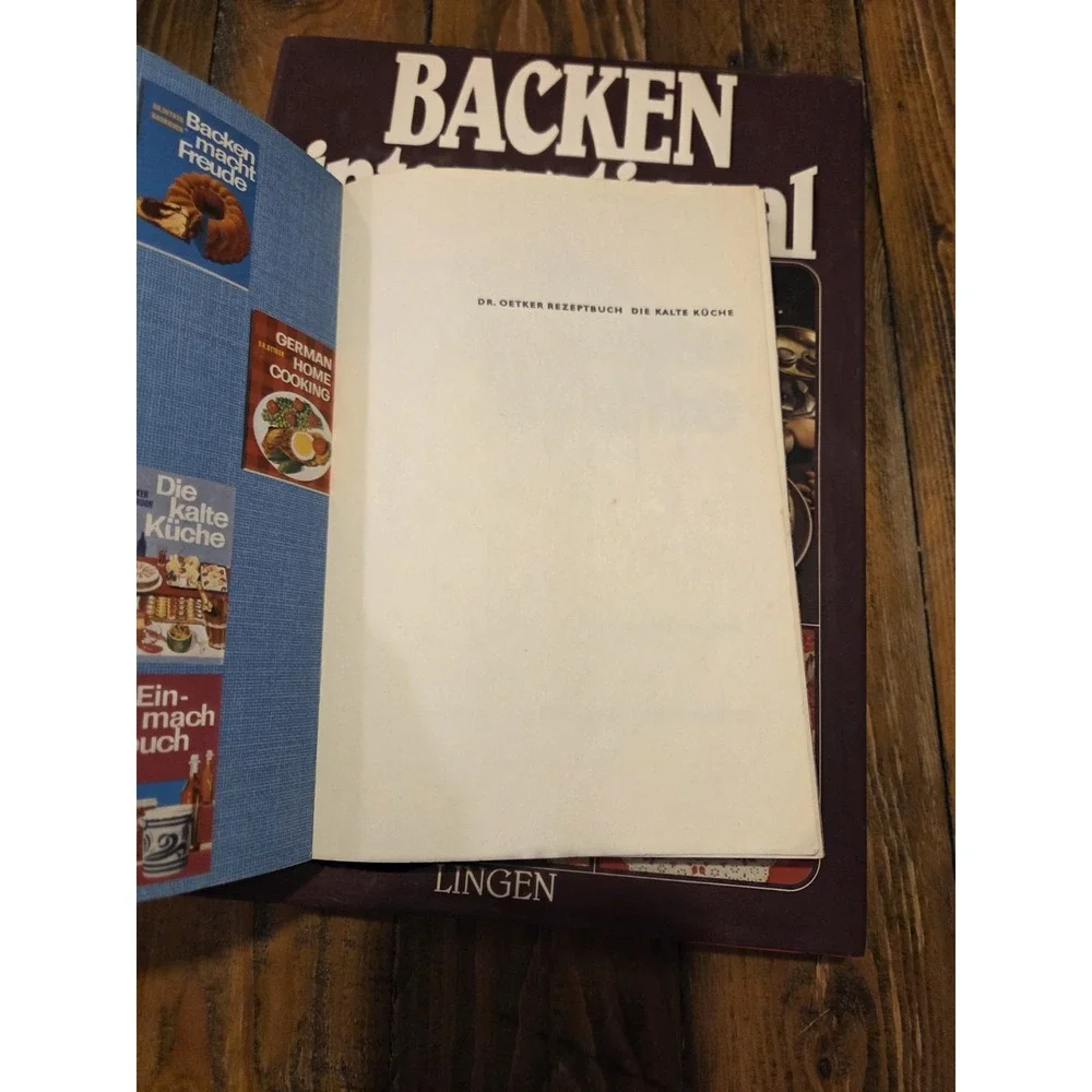 3 German‎ Cookbooks Lot Dr.Oetker (2) Lingen (1)